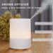 Diffusore di aromi, macchina per aromaterapia, umidificatore a ultrasuoni per uso domestico, diffusore di oli essenziali silenzioso da 300 ml, luce notturna colorata_voghion.com