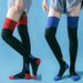 Calzini da calcio, calzini sportivi professionali a compressione al ginocchio, da donna, per fitness, corsa, salto, calzini estivi a compressione sottile per gambe e polpacci_voghion.com