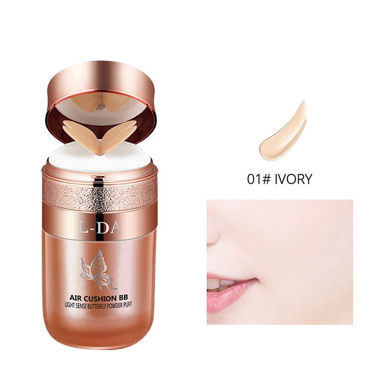 Label Same Style L-DA Butterfly Cushion Makeup Beauty Cream Feuchtigkeitsspendende, isolierende Abdeckung, leichtes Tragegefühl, nicht entfernbar_voghion.com