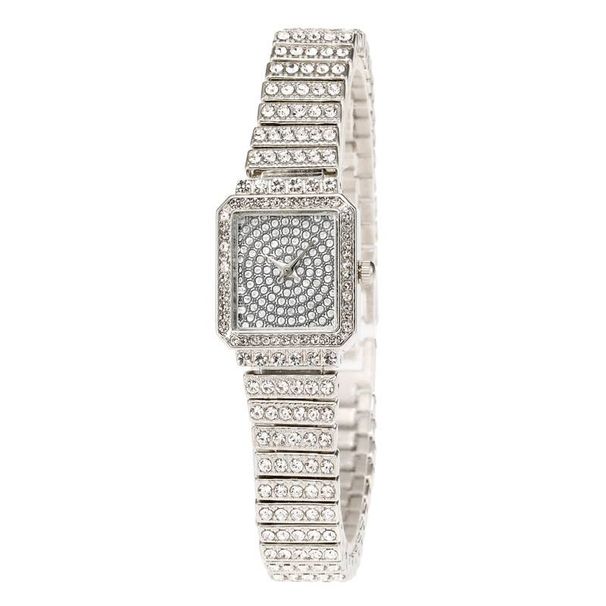 Neue heiße verkauf platz voller Stern exquisite handwerk persönlichkeit mode langlebig stahl armband uhr kleine zifferblatt voller diamanten damen quarzuhr_voghion.com