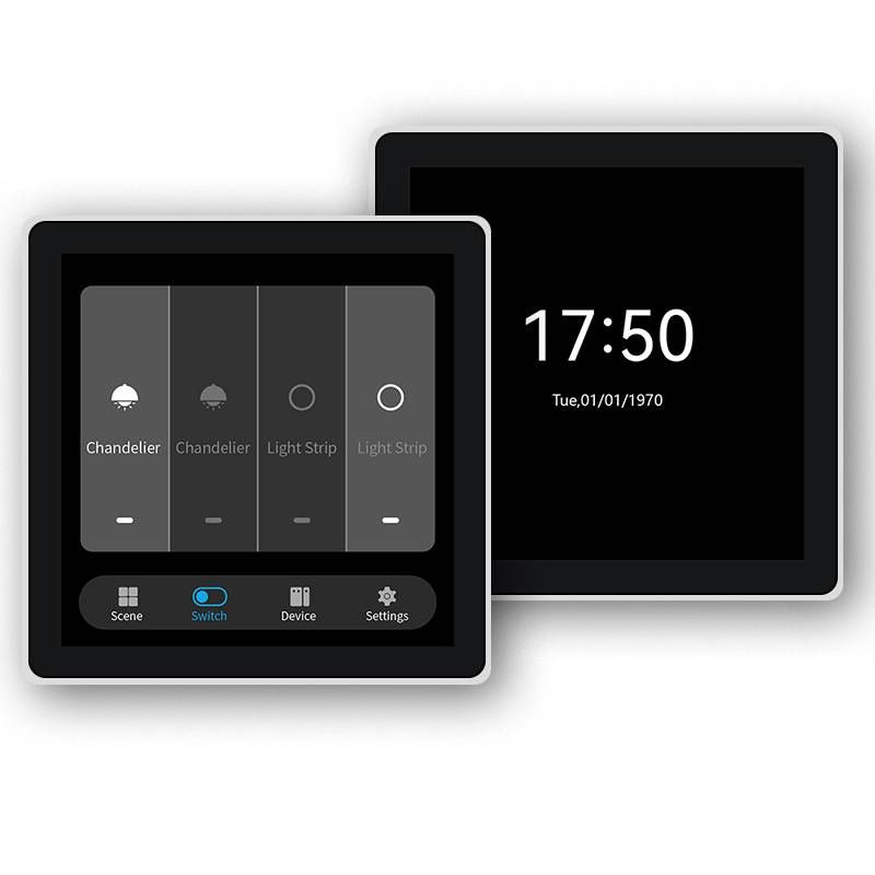 Smart Touchscreen Switch - 4-Channel Relay Load Control With Full Screen Display (Alexa/Google Home Compatible, Wall Mountable, Energy Monitoring)​_voghion.com