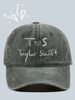 Taylor Swift Baseballkappe, T.S. Bestickte Baseballkappe, europäische und amerikanische gewaschene Retro-Mode_voghion.com