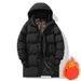 Unisex Winter Puffer Coat With Color Block Design, Thickened Warm Hooded Jacket For Men And Women_voghion.com