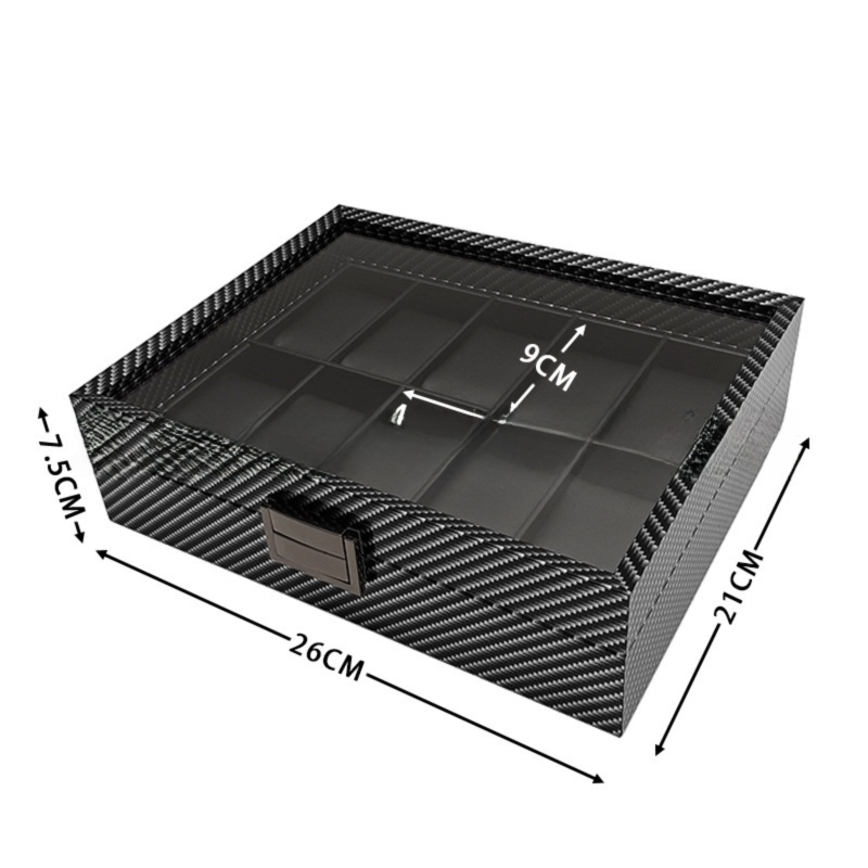 Vintage Walnut Wood Watch Box With 10 Slots - Premium Watch Storage & Display Case For Watch Collectors​_voghion.com