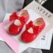 Princess Girls Toddlers Infants Shoes Children's Flats With Ribbon Bow-knot PU Patent Leather Kids Mary Janes Soft_voghion.com