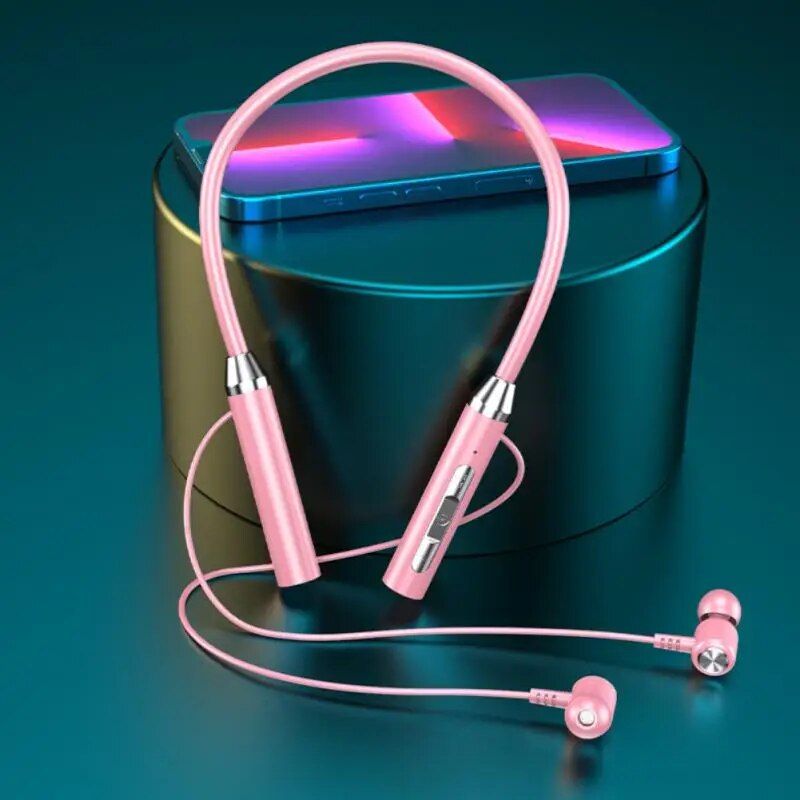 Auricolari Fone Cuffie Sport magnetiche Auricolari TWS da appendere al collo Cuffie Blutooth wireless con microfono_voghion.com