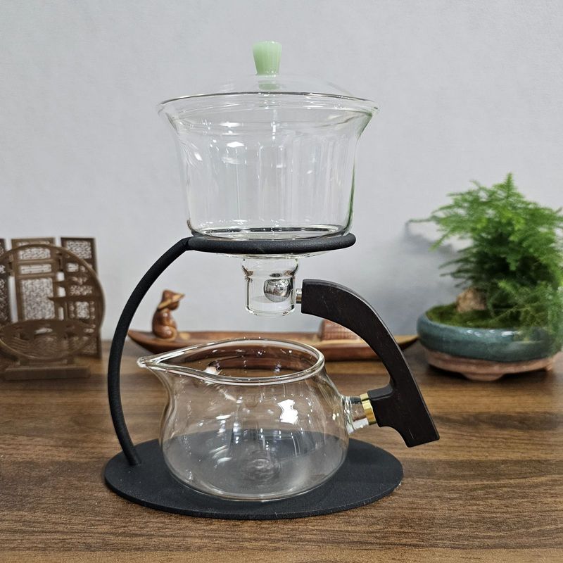 Halbautomatisches magnetisches Brauglas-Kreativset Lazy Kung Fu Teetasse Home Vollautomatisches Teekannen-Zauberwerkzeug_voghion.com