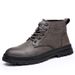 European Warm Series Work 2025 New Autumn Winter Thick Sole Warm Leather With Cotton British Style Men's Martin Boots Trendy_voghion.com