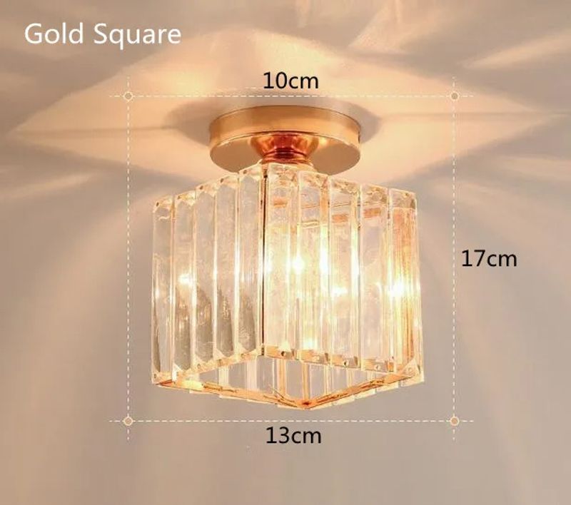 Crystal Ceiling Light Corridor Channel Ceiling Lamp Luxur Balcony Aisle Lamp Home Foyer Track Light Kitchen Ceiling Light_voghion.com
