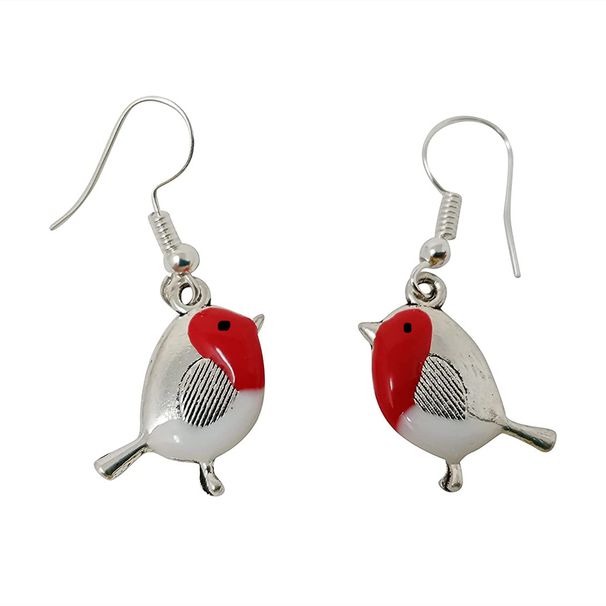 Orecchini Orecchini uccelli pendenti in resina smaltata_voghion.com