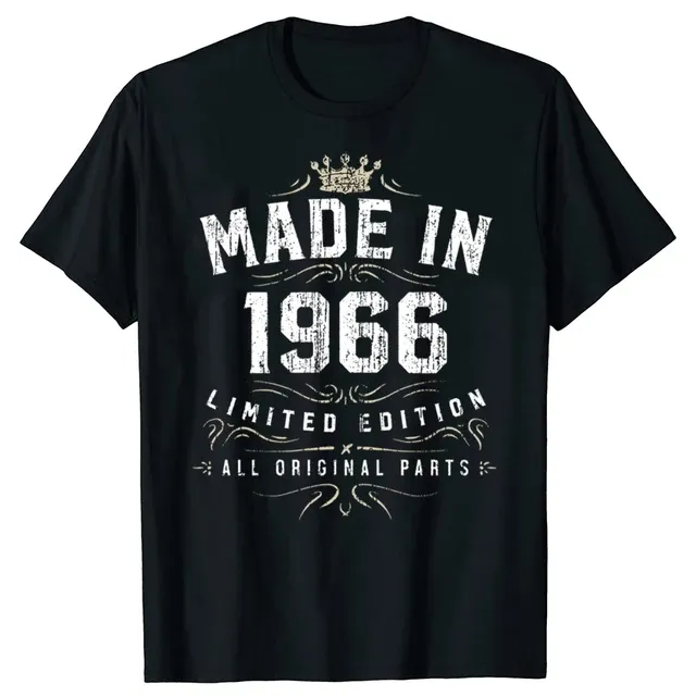 Naljakas 1966. aastal valmistatud T-särk Kõik originaalosad Suvine Graafiline Puuvillane Tänavarõivad Lühikeste varrukatega Sünnipäevakingitused Meeste T-särk_voghion.com