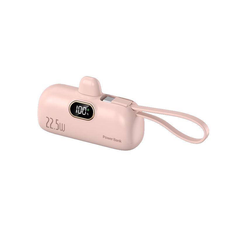 Gränsöverskridande grossist 22,5 W snabbladdning kapsel powerbank mini kompakt bärbar ficka mobil strömförsörjning presentutskrift_voghion.com