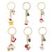 Unisex Christmas style alloy keychain fashion personality exquisite elk snowman Santa Claus Christmas tree snowflake pendant_voghion.com