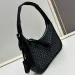 Nuova mini borsa in nylon con borchie, chiusura a cerniera, tracolla con manico in nastro intrecciato, moda donna_voghion.com