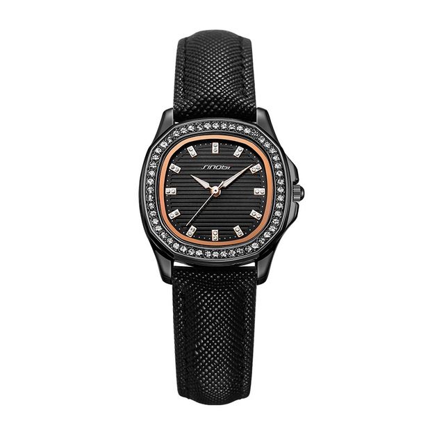 Sinobi women's watch women's high-looking Nautilus diamond square watch retro luminous steel band cross-border watch women_voghion.com