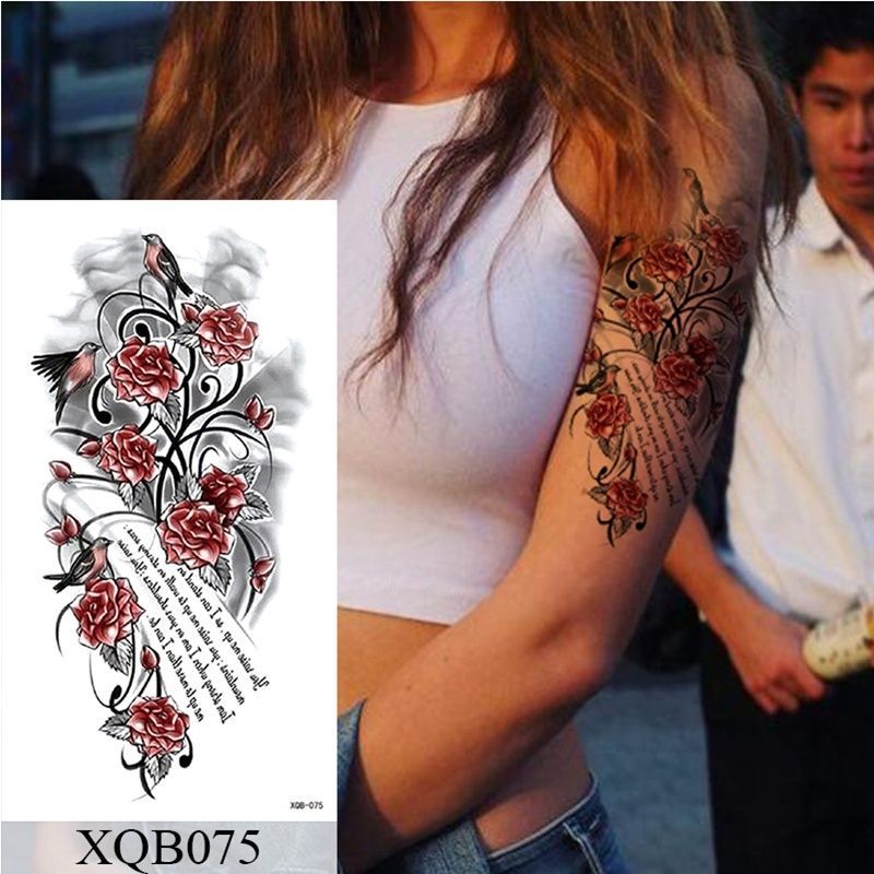 3D Waasserdicht Temporär Tattoos Sticker Fake Paste Been Arm Këscht Kierper Tattoo Sticker 1pc_voghion.com