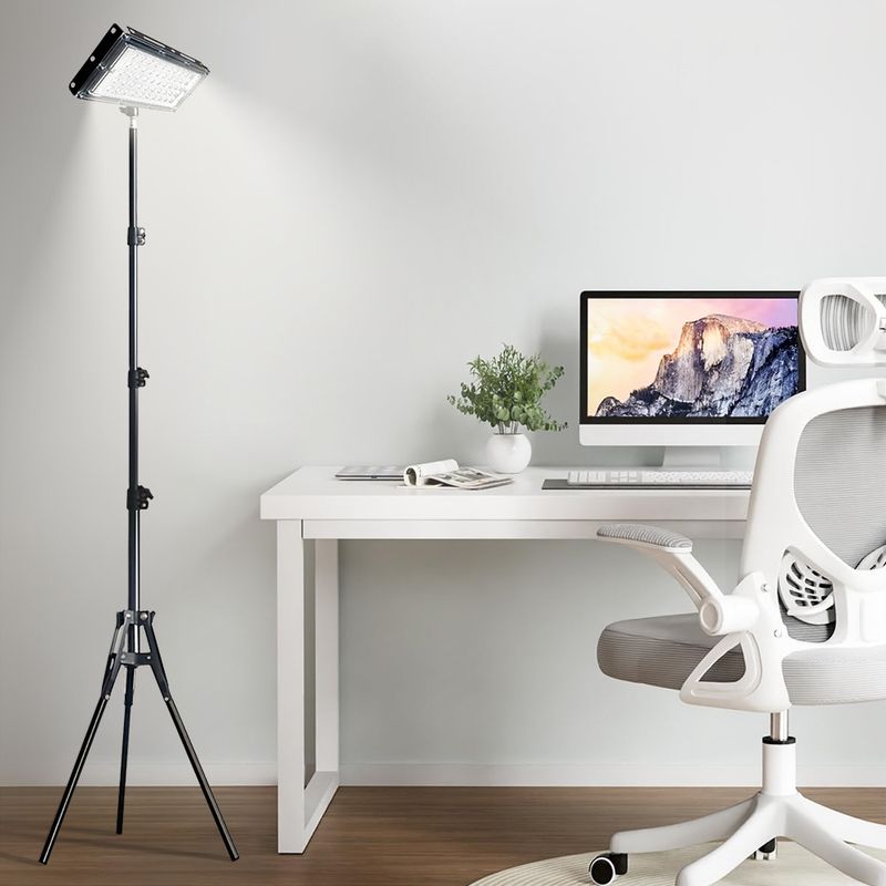 LED Floor Lamp - Adjustable Color Temperature & Brightness Modern Floor Lamps, USB Power Stanging Work Light For Reading Office Living Room Bedroom_voghion.com