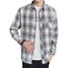 Camicia casual con colletto largo versatile, giacca da uomo americana retrò a quadri, autunno, tendenza, coppia, marchio_voghion.com