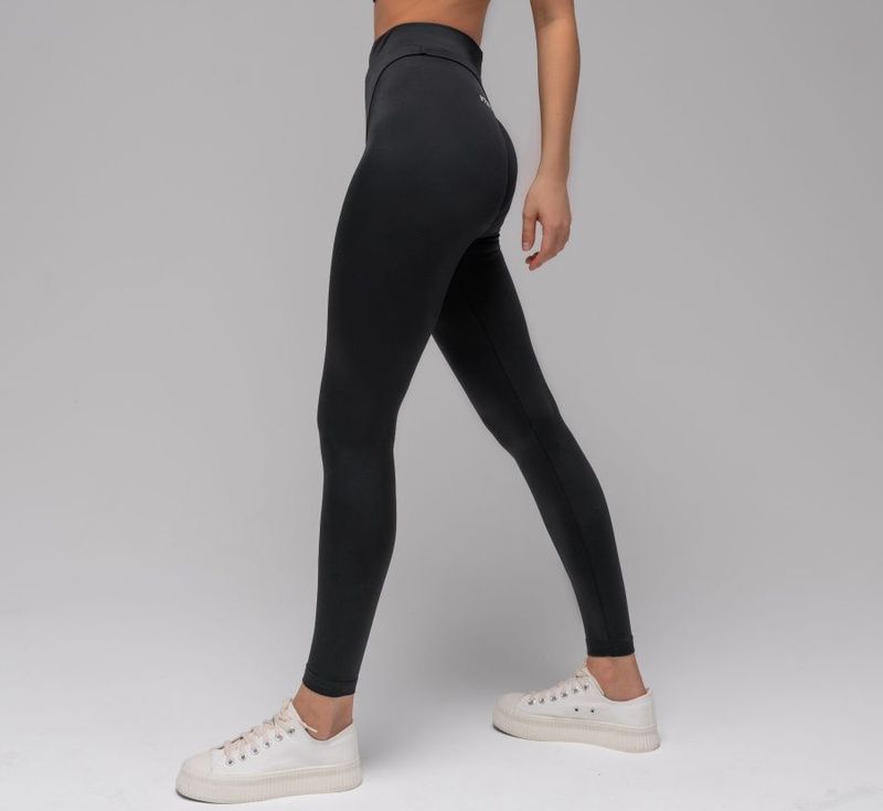 Fekete szexi magas derekú leggings vastag edzés popsi emelő nagy méretű harisnya jóga nadrág nőknek_voghion.com