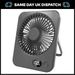 Quiet 5-Speed Table Cooling Fan Portable Small Mini FAN Rechargeable Desk Fan_voghion.com
