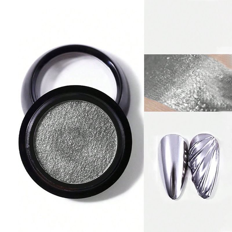 Rhinestones & Decorations Mirror Powder Nail Art Aurora Powder Solid Mirror Powder Bronze Champagne Gold And Silver Laser Super Bright Metal Powder_voghion.com