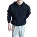 Maglione oversize con cappuccio da uomo - Pullover comodo ed elegante per abbigliamento casual e business (nero, blu, rosso, taglie EU dalla S alla 2XL)_voghion.com