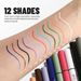 12pcs Colored Eyeliner Set - Long-Lasting, Waterproof, Non-Fading & Non-Smudging, Beginner-Friendly, Ideal For Stage & Daily Makeupr_voghion.com