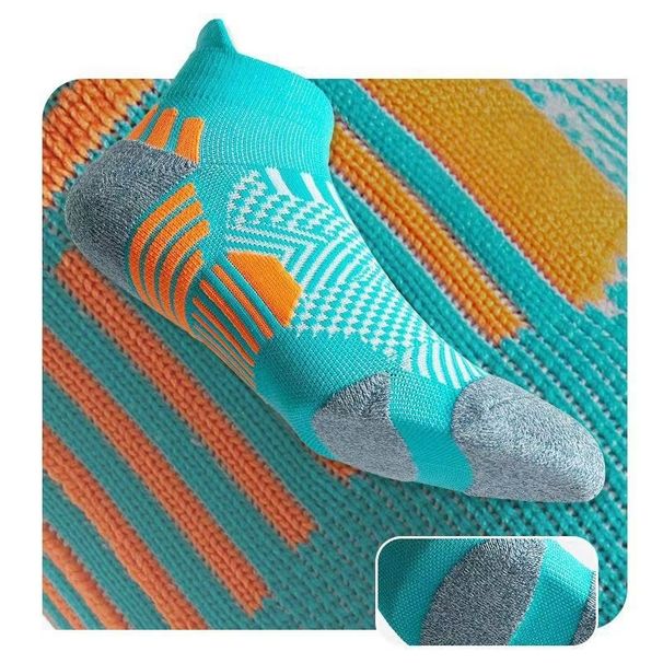 Performance Running Socks For Marathon & Training – Moisture-Wicking Cotton Blend With Cushioned Sole, Anti-Slip & Anti-Odor_voghion.com