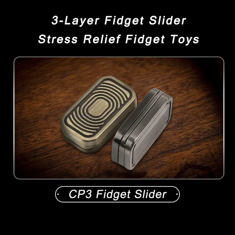 Dekompresná hračka Kovový fidget spinner Tlačiaca trojvrstvová magnetická dekompresná hračka so zvukovými vlnami_voghion.com