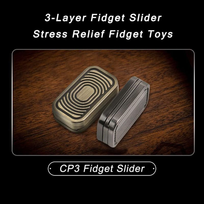 Decompression toy Metal fidget spinner Push three-layer sound wave magnetic decompression toy_voghion.com