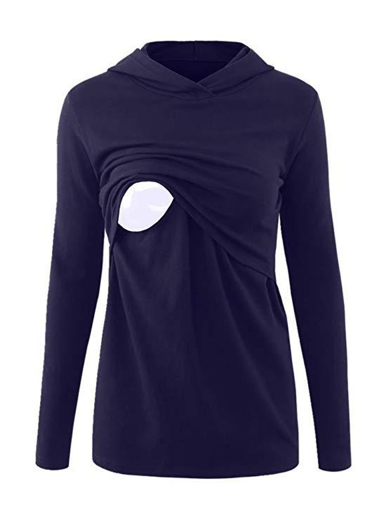 Breastfeeding clothes, long sleeved breastfeeding tops, casual hoodies, T-shirts, nursing tops_voghion.com