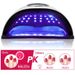 Ny 66LED-nagellampa akryl nagelgel-torklampa med låg värmeläge smart sensor nagelkonstmaskin_voghion.com