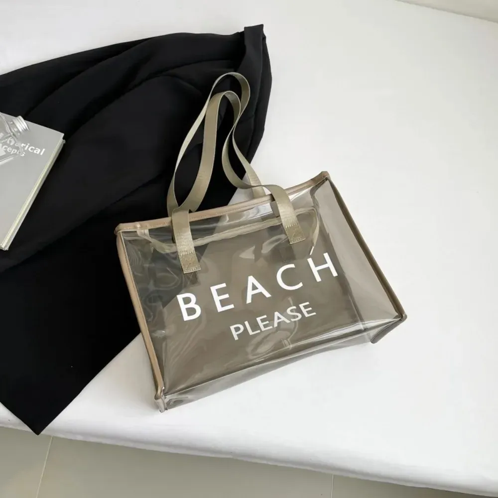 Borsa a tracolla in PVC trasparente, grande capacità, per viaggi, spiaggia, giocattoli, casual, da ascella, da nuoto, 250421_voghion.com