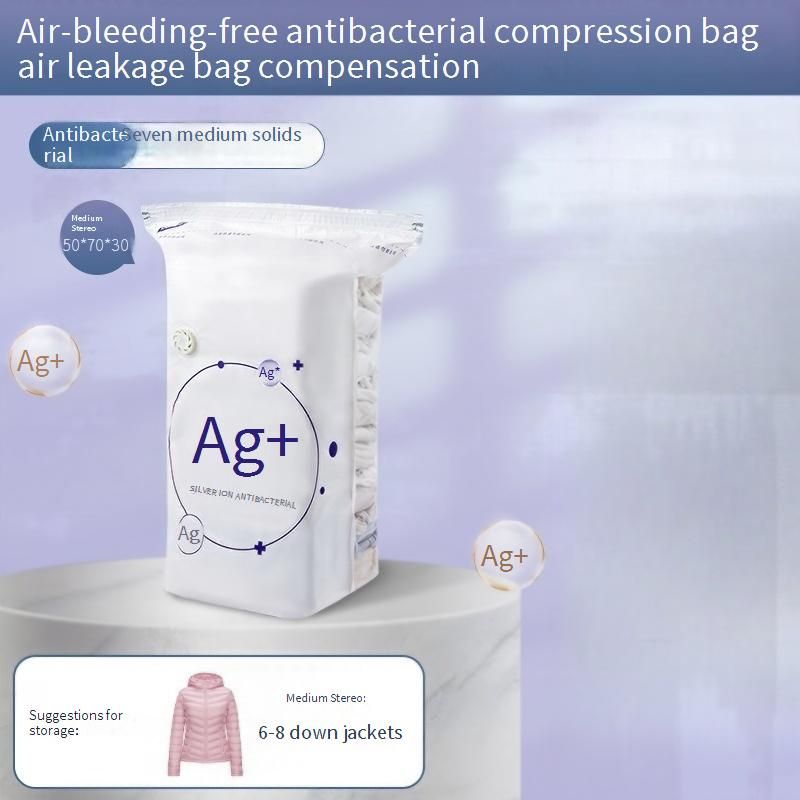 Antibakterielle Vakuum-Aufbewahrungsbeutel – Keine Pumpe erforderlich für Kleidung, Decken und Reisegepäck​​_voghion.com