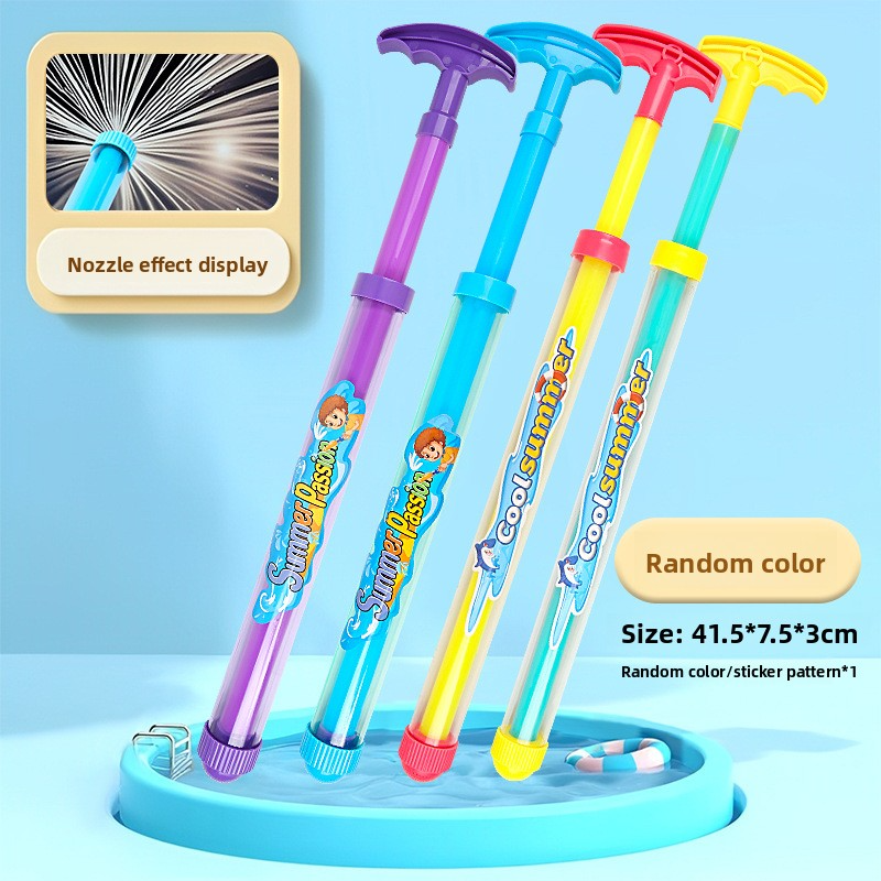 Pull & Spray Water Gun Toy - Lightweight Splash Blaster For Outdoor Fun, Pool, Beach & Backyard Games (Easy To Use, Random Color, BPA-Free Plastic)​_voghion.com