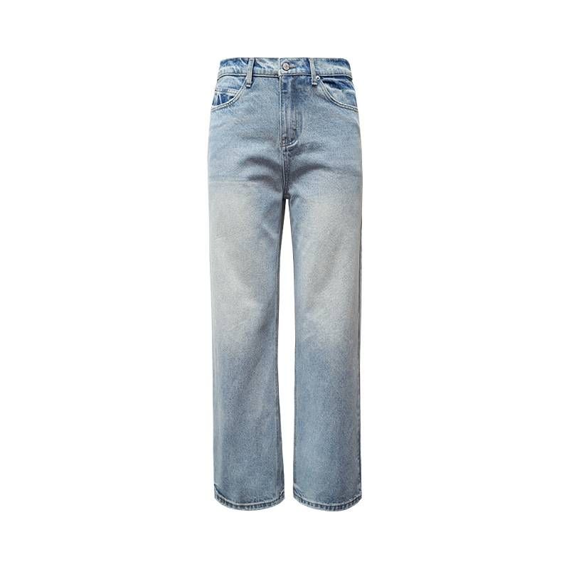 Pantalon en cire fait main pour homme, pantalon évasé à jambe large avec ruban élastique, jeans High Street_voghion.com
