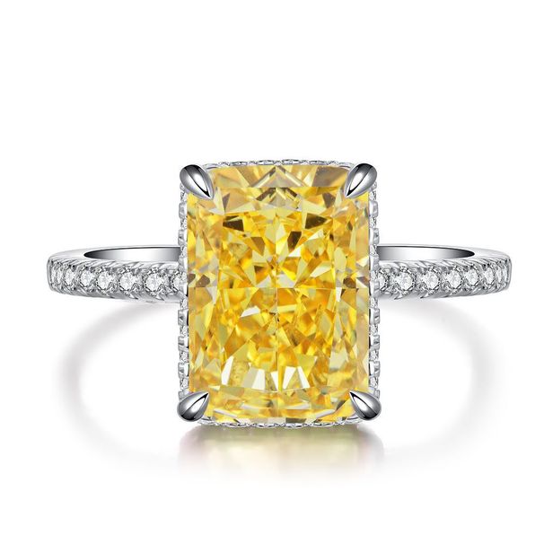Tancise, anello da donna in argento Sterling con pietre preziose di colore giallo, per matrimonio, fidanzamento e cocktail _voghion.com