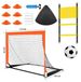 Kids Soccer Training Set - Portable Foldable Goal With Football Net For Indoor & Outdoor Play (Includes Ball & Pump)_voghion.com