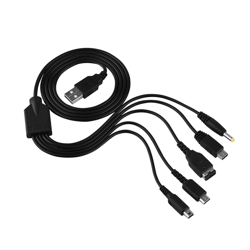 Ładowarka 5 w 1 USB do Nintendo NDS Ll XL 3DS Wii U PSP Wielofunkcyjny kabel ładujący_voghion.com