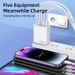 European multi mobile phone charger with dual circuit fast charging head 3USB+2C port, American standard five port_voghion.com