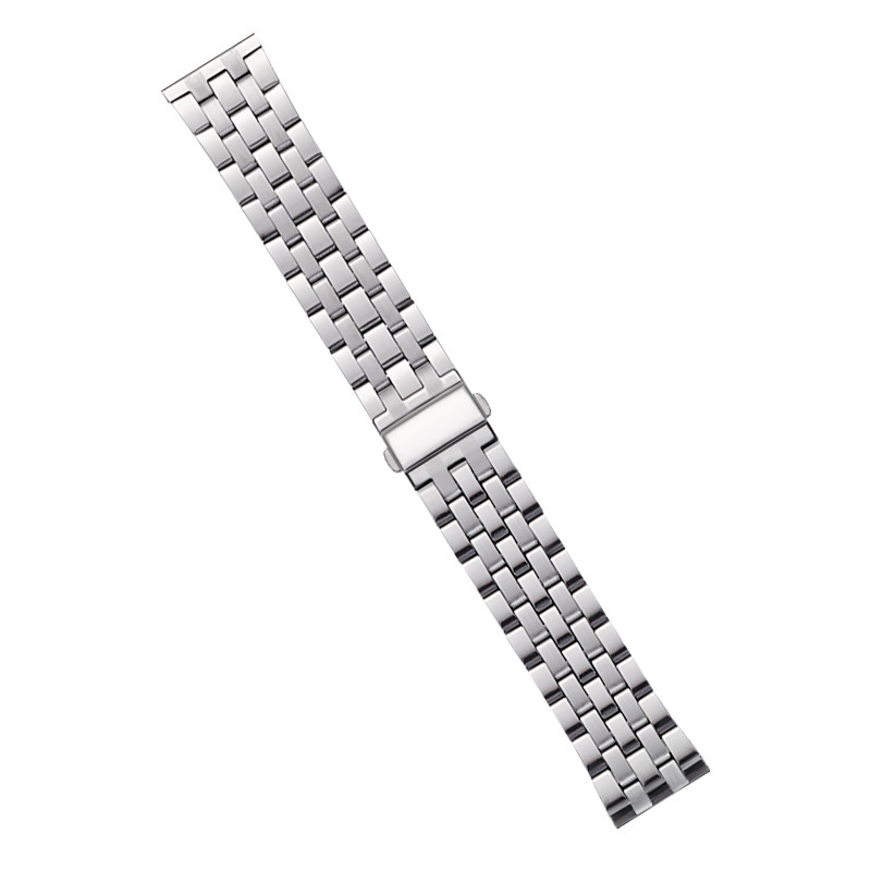 Compatível com pulseira de aço inoxidável IWatch Five-Link com fecho dobrável Pulseira de relógio inteligente_voghion.com