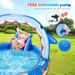 Inflatable Kids Water Park With Slide Unicorn Sprinkler Arch Splash Pool With Spray Fountain Wave Game Ocean Theme For Outdoor Summer Fun_voghion.com