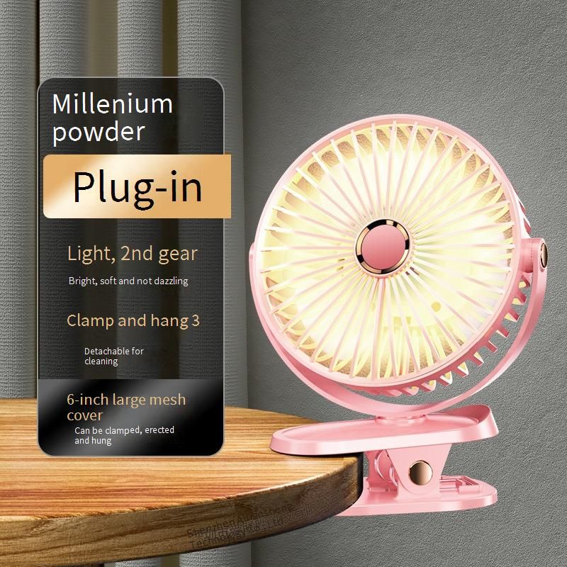 ​6 Inch USB Desk Fan - Dual Power (AC/USB) Quiet Office Fan (3 Speed Settings Adjustable Tilt ≤35dB Silent Mode)​​_voghion.com