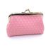 Spot wholesale cross-border supply women's buckle coin purse 4 inch clip bag PU woven card holder handbag_voghion.com