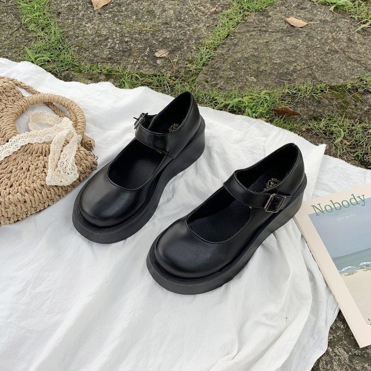 2024 yeni ilkbahar ve yaz Mary Jane ayakkabı platform taban Japon fiyonk öğrenci JK çok yönlü tatlı tasarım_voghion.com