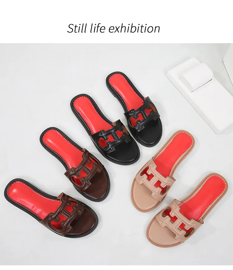Women's Shoes Summer Outdoor Fashion Flat Slippers One Line Beach Sandals Travel Flat Shoes For Women_voghion.com