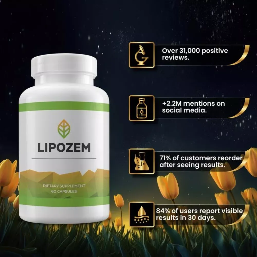 Lipozem – Soutien avancé pour la gestion du poids et la santé intestinale 60 capsules_voghion.com