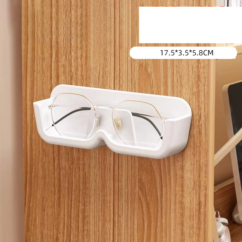 Glazen opbergrek voor aan de muur, drukbestendig, badkamer nachtkastje, displayrek, garderobekast, glazen opbergdoos_voghion.com
