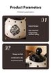 Ceramic Tea Set With Black Rose & Polka Dot Design – 1 Teapot & 4 Cups With Wooden Tray, Vintage Gift For Home & Gifting_voghion.com