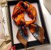Mintás szőlő sál színes virág sál utánzat selyem női négyzet alakú sál 70x70 cm fejpántos kendő utazó sál_voghion.com